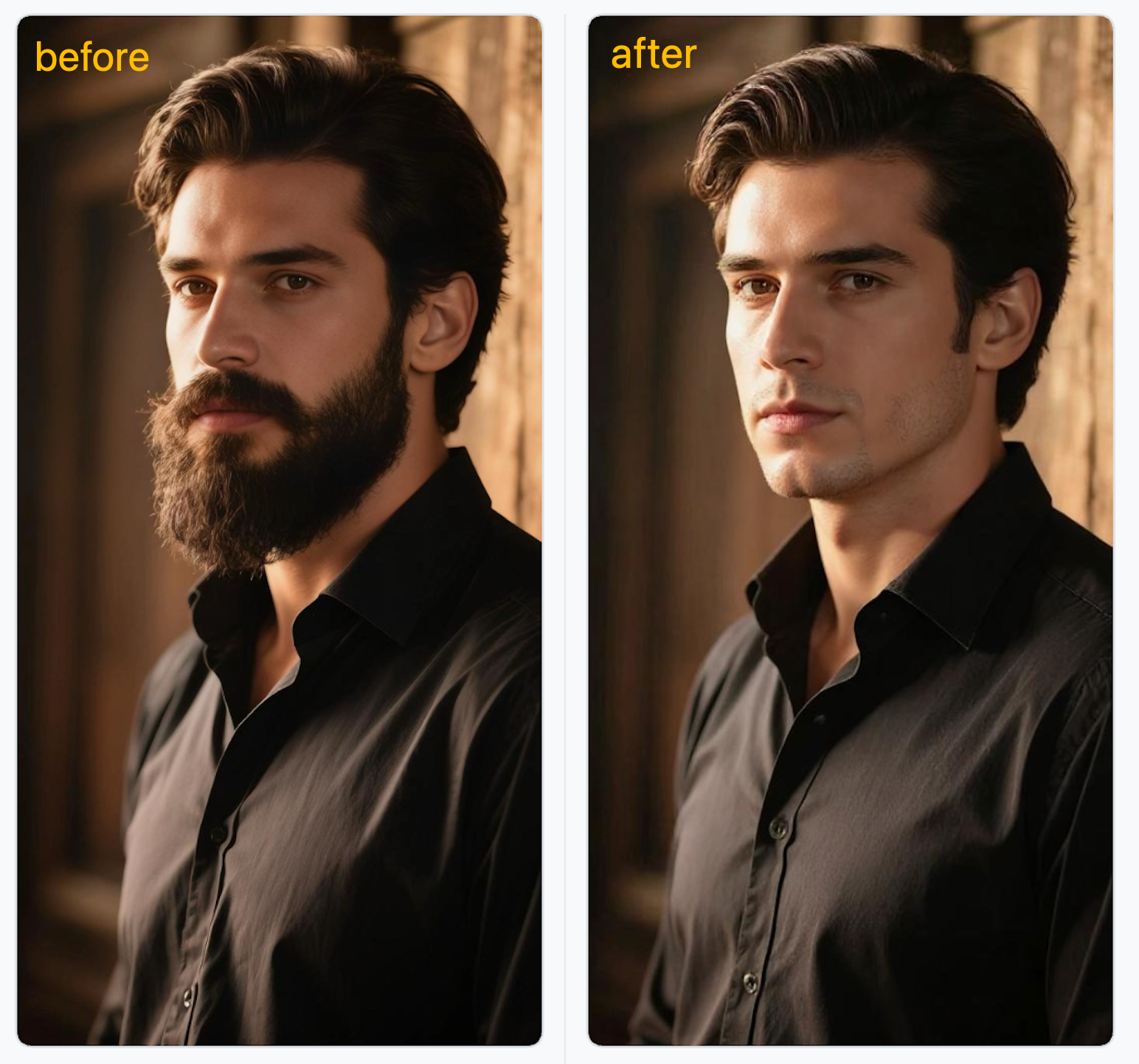 Free Online AI Beardless Filter